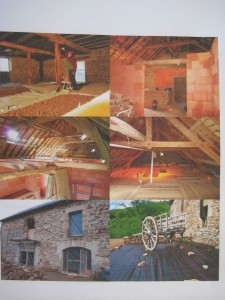 Rénovations initials de la grange en Corrèze